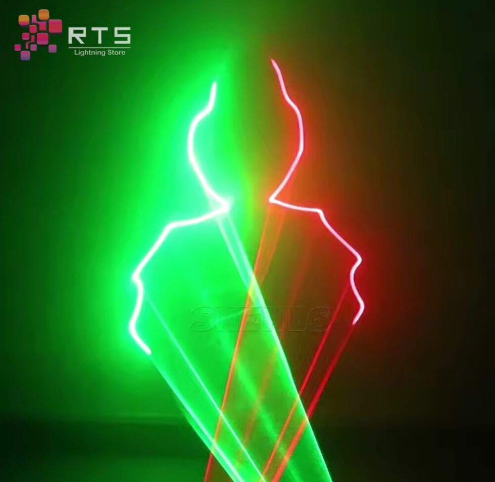 RTS Double-Head RGB Laser Beam Projector – 4×500 mW (2 W) | DMX, Sound, Auto, Master/Slave – Club & Event Stage Light - Image 7